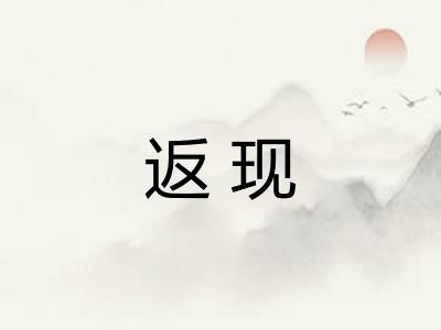 返现