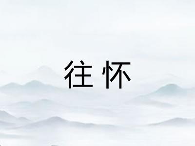 往怀