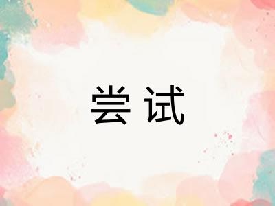 尝试
