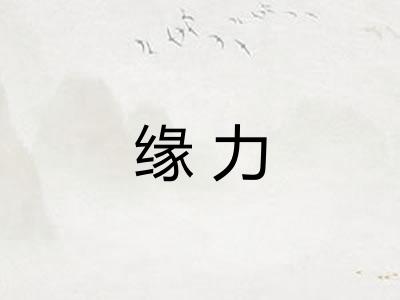 缘力
