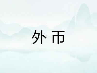 外币 外币