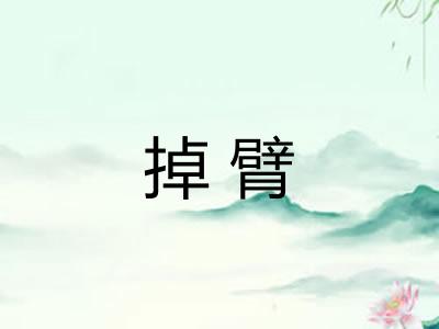 掉臂
