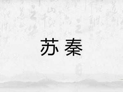 苏秦 苏秦