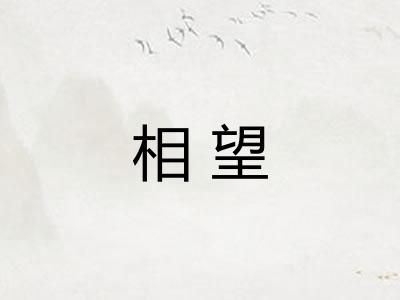 相望