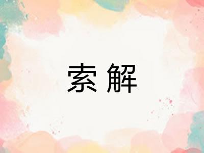 索解