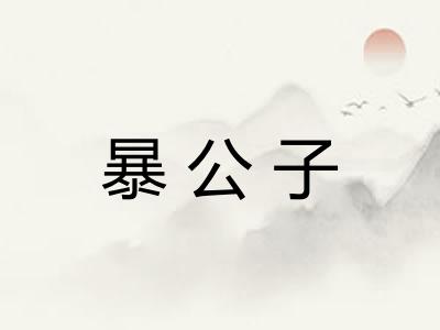 暴公子