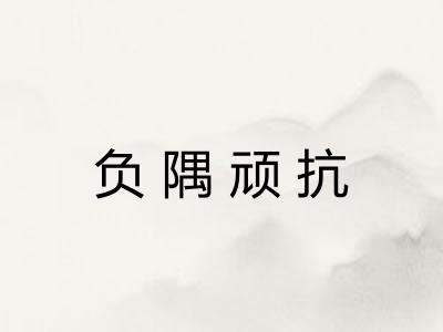 负隅顽抗