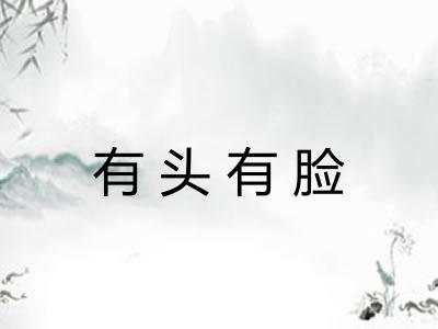 有头有脸