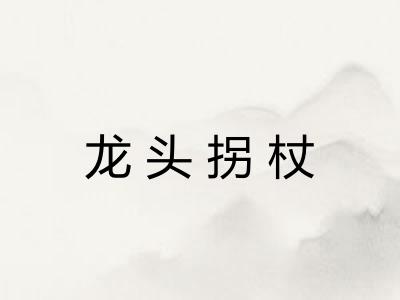 龙头拐杖 龙头拐杖