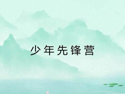 少年先锋营 少年先锋营